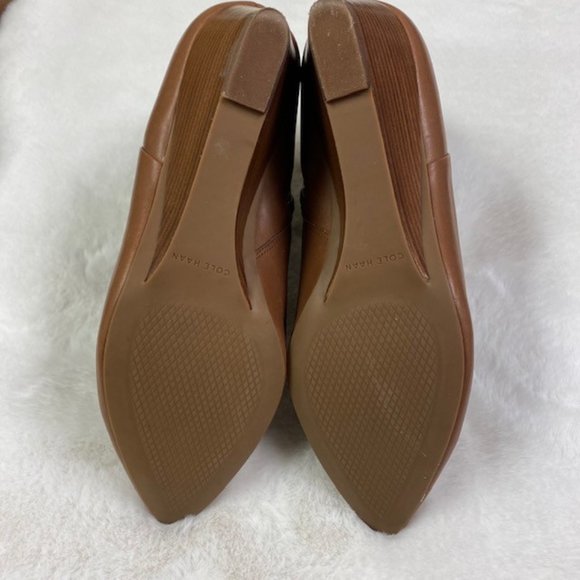 Cole Haan Eneida Wedge Booties Pointed Toe Leather, size‎ 8.5 B - Picture 10 of 12